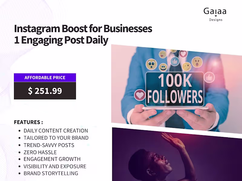 Cover image for Instagram Boost for Businesses: 1 Engaging Post Daily