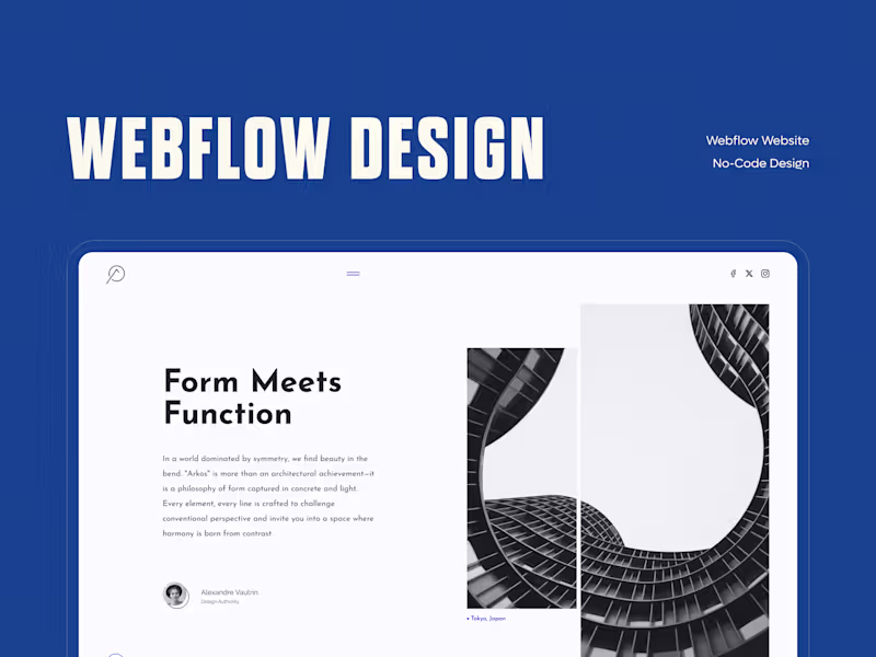 Cover image for Webflow Website Design 