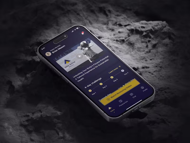 Cover image for Fitness platform | App & Dashboard design | StayActive