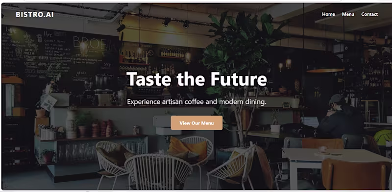 Cover image for AI Restaurant Site
