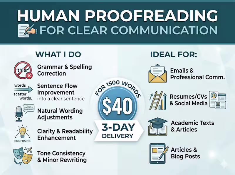 Cover image for Human Proofreading for Clear Communication