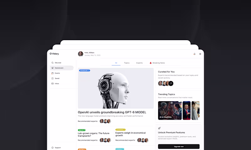Cover image for Vidary Expert Discovery UX Redesign
