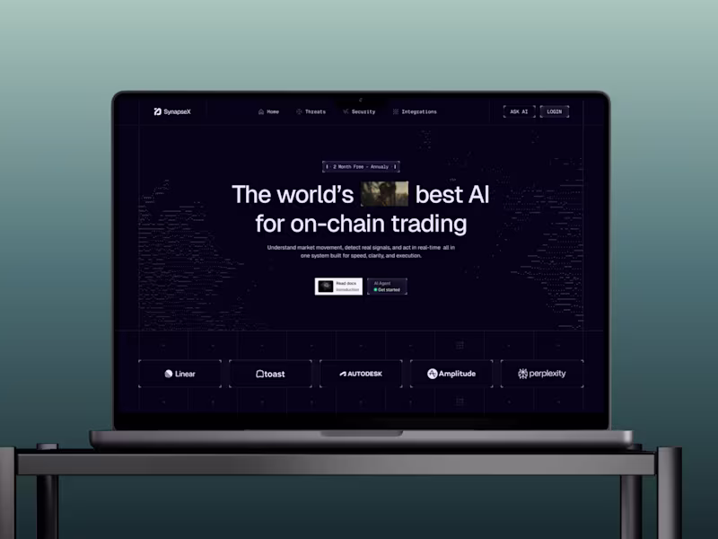 Cover image for SynapseX - AI Intelligence for Web3