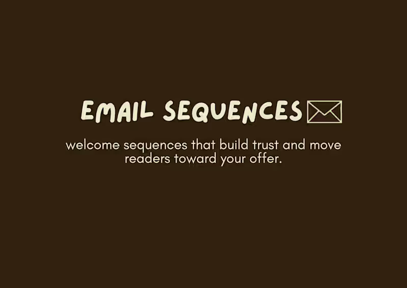 Cover image for 5-Email Welcome Flow (Plug-And-Play Copy)