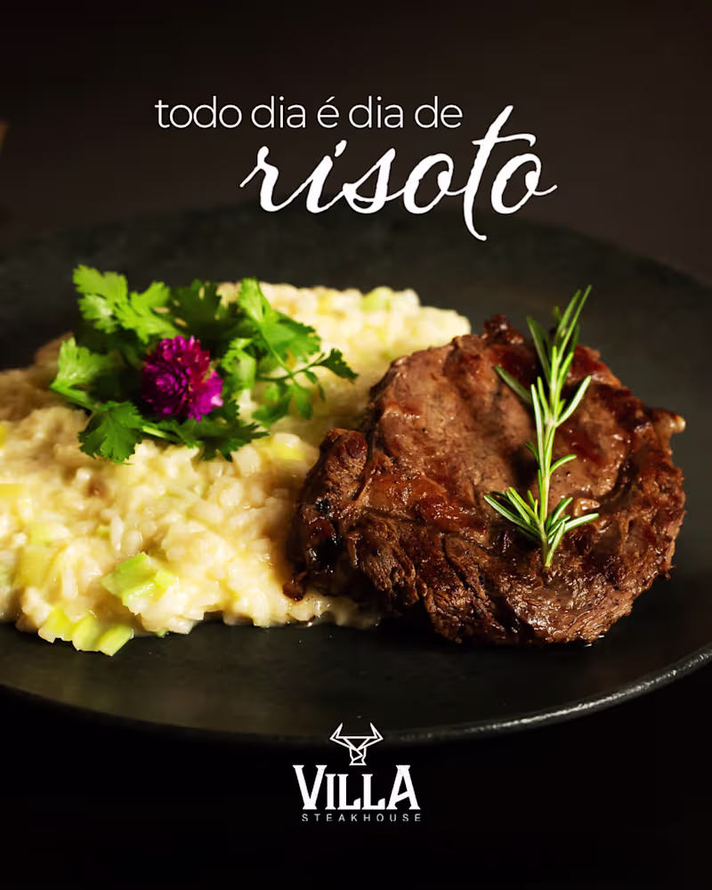 Cover image for Social Media Content for a steakhouse.