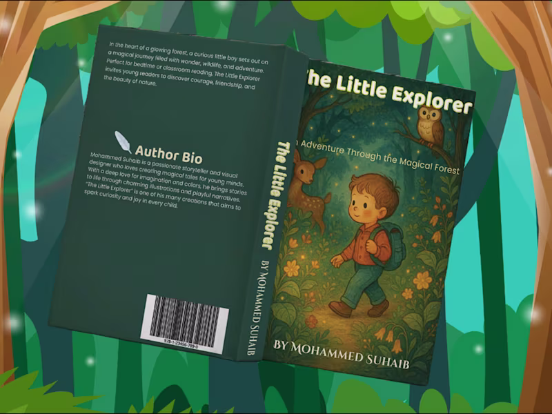 Cover image for The Little Explorer Children's Book Cover Design