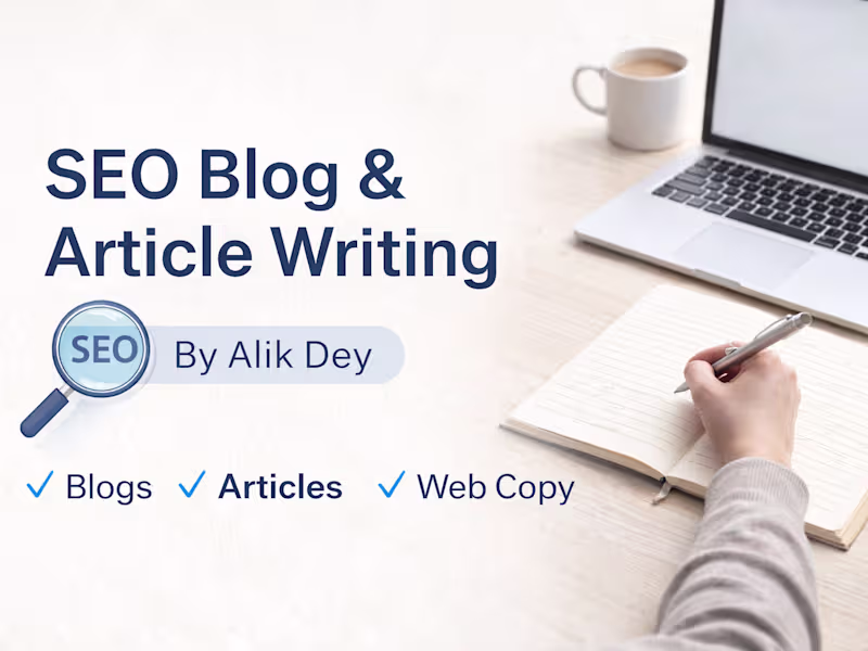 Cover image for I will write SEO-optimized blog posts and articles