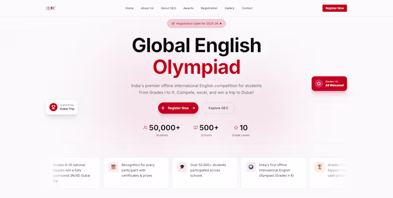 Cover image for Dedicated platform for Olympiad competitions