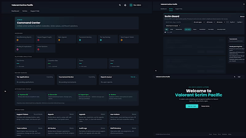 Cover image for ValScrims — UI/UX & Feature