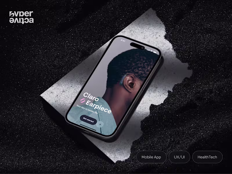 Cover image for HYPERACTIVE | HEARING AID APP | MOBILE