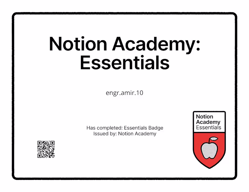 Cover image for Notion Academy – Notion Essentials
