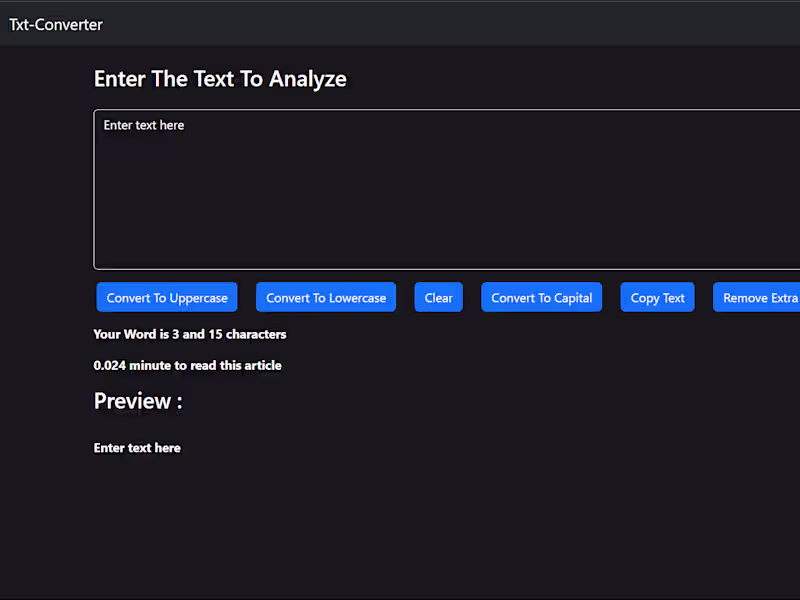 Cover image for Txt Converter