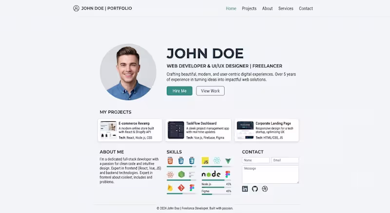 Cover image for Create a basic Web Page For you (Landing page, Portfolio, etc.)