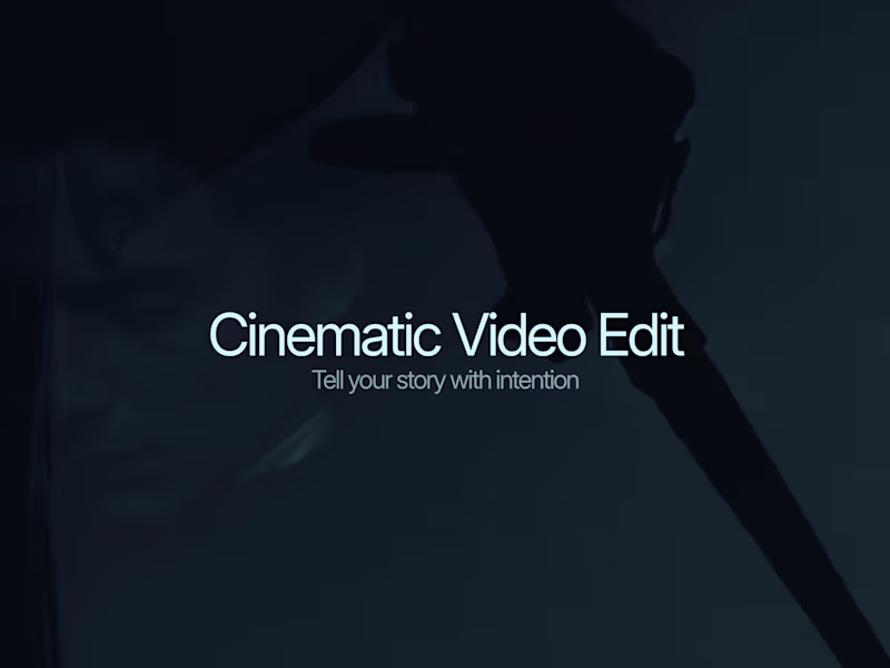 Cover image for Cinematic Video Edit — Music-Driven Narrative (60s)
