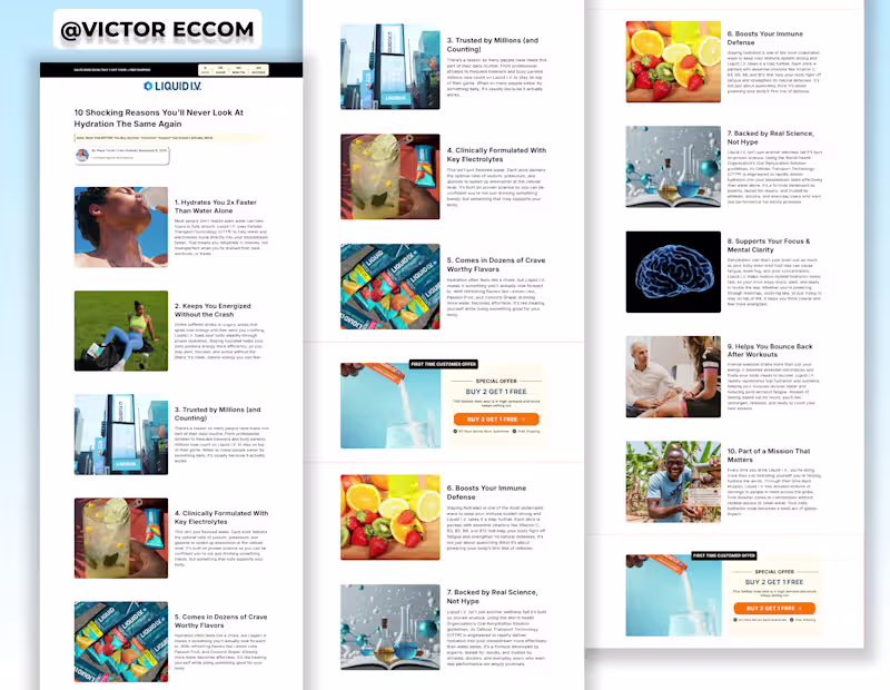 Cover image for Listicle page designed on figma