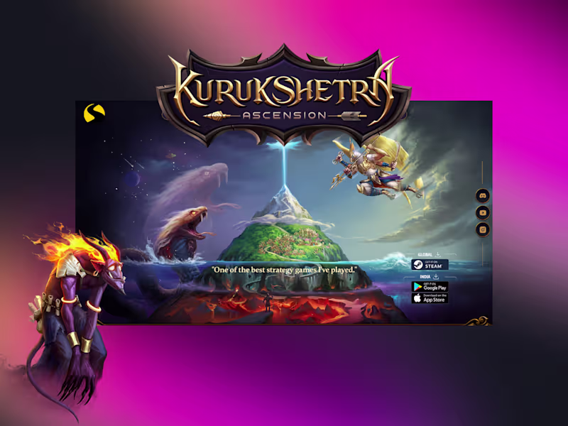 Cover image for Kurukshetra: Ascension | Indian Strategy Game
