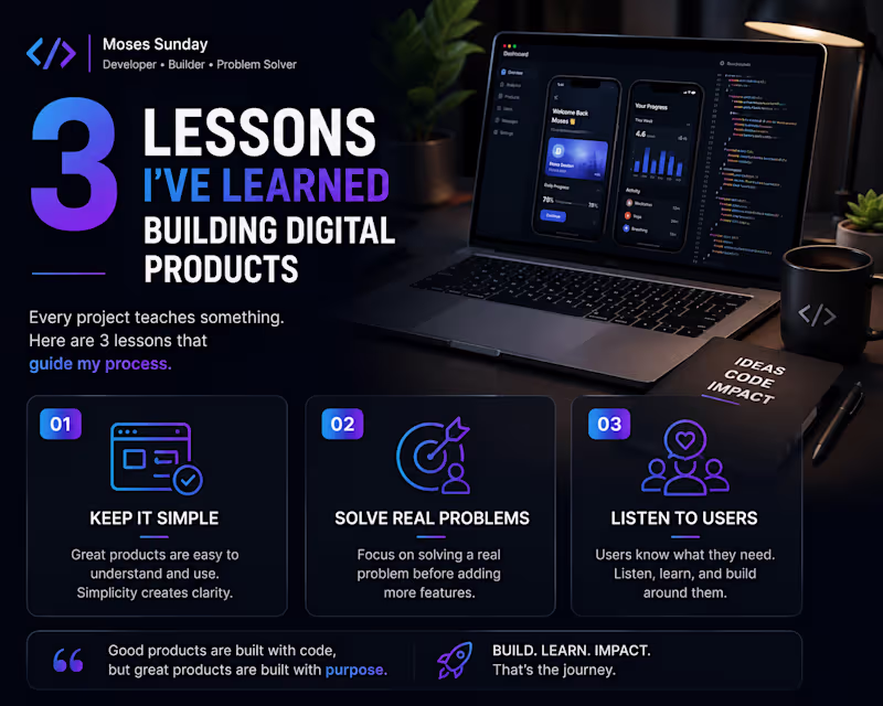 Cover image for 3 things I’ve learned from