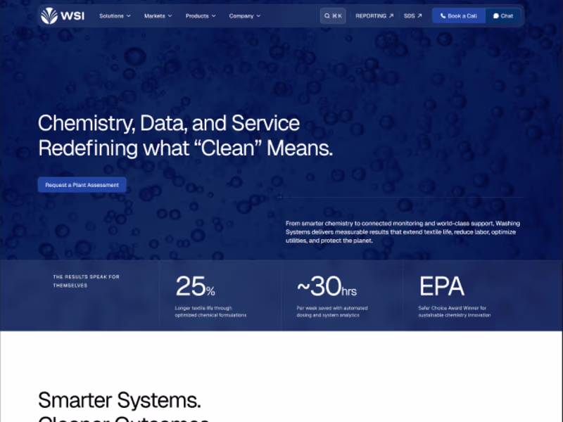 Cover image for Washing Systems Website Development