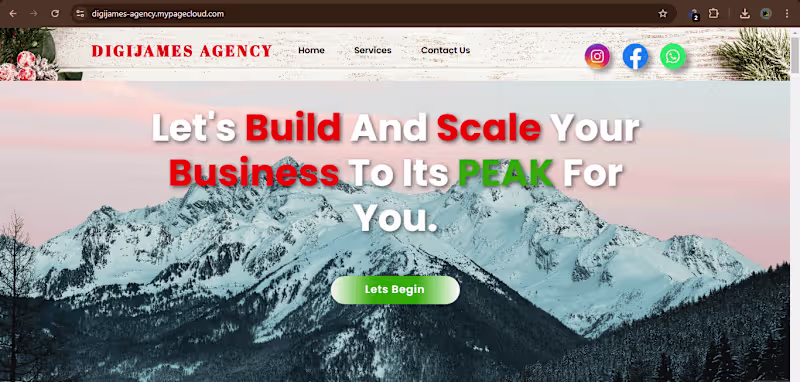 Cover image for Christmas Season Website Revamping for a Marketing Agency