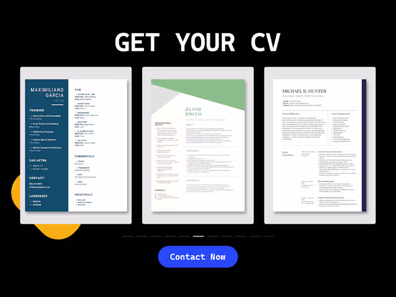 Cover image for Design a professional ATS optimized resume,CV,portfolio for you