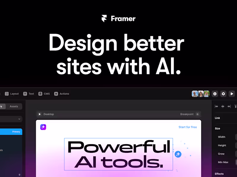 Cover image for Framer Expert | High-Performance Web Design & Prototyping
