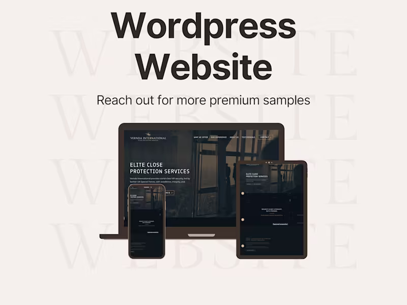 Cover image for Vernda International Website Development in Wordpress