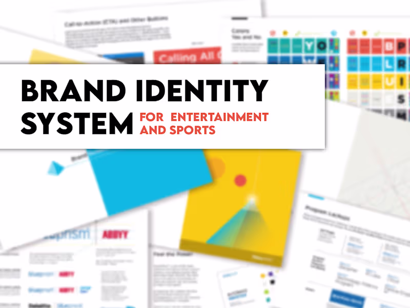 Cover image for Brand Design for Entertainment & Sports