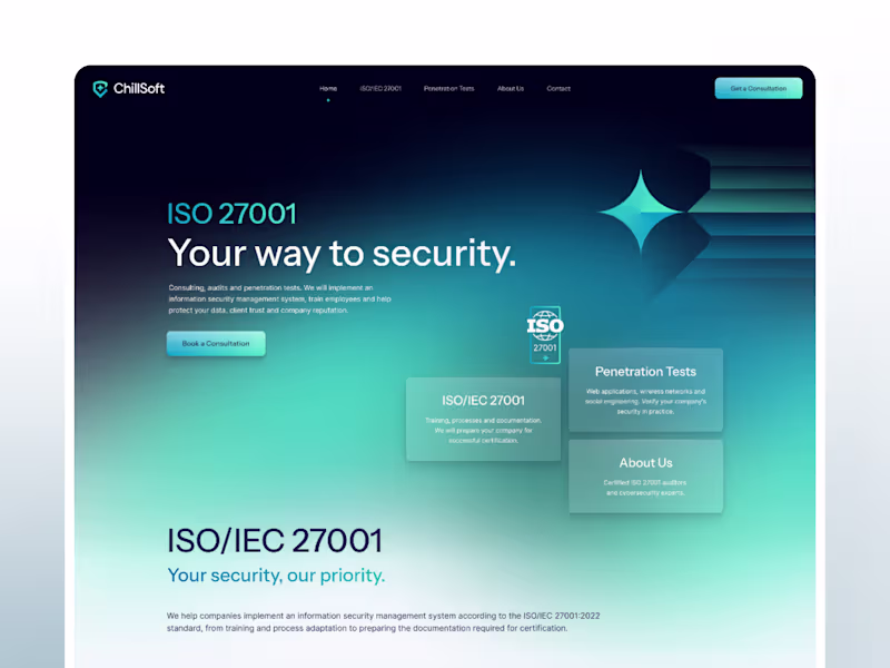 Cover image for Corporate Identity & Web Design for a Cybersecurity Company