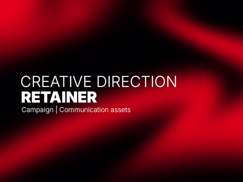 Cover image for Creative Direction - Basic Retainer - campaign assets
