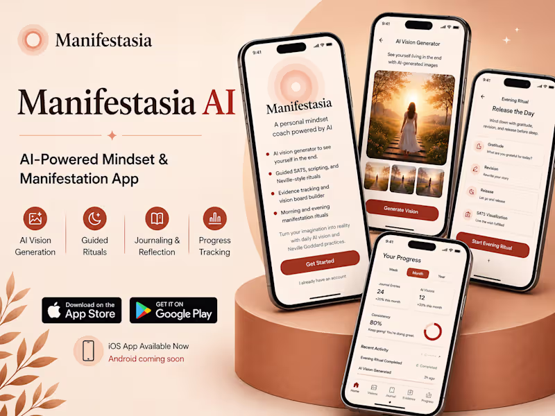 Cover image for AI-Powered Mindset & Manifestation iOS & Android App