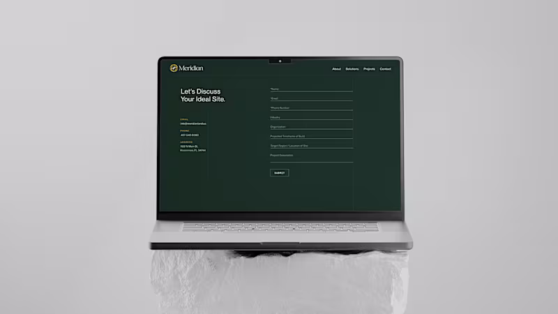 Cover image for Agency / Meridian
Web design for