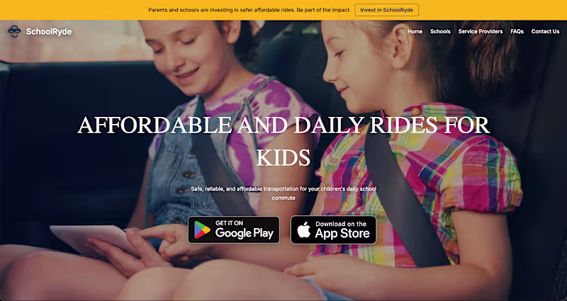Cover image for Full-Stack Development for SchoolRyde Platform
