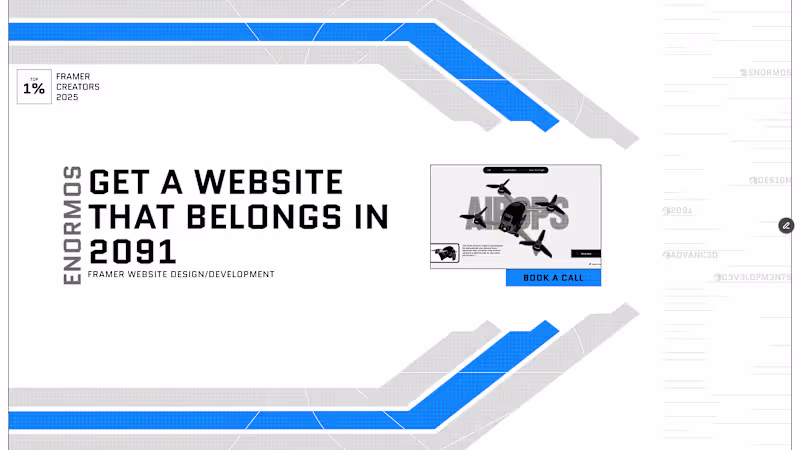 Cover image for Custom Multi-Page Framer Website