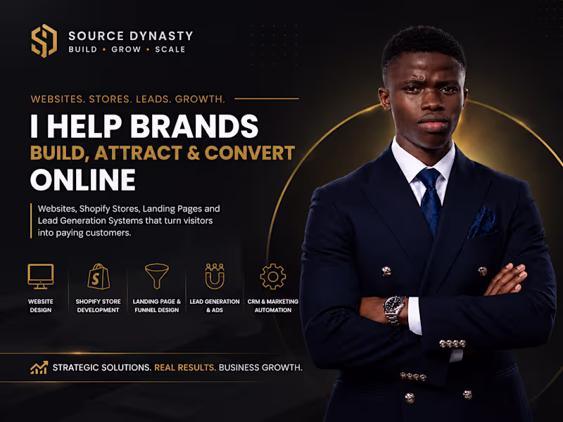 Cover image for Shopify Expert | Website Designer | Lead Generation Specialist