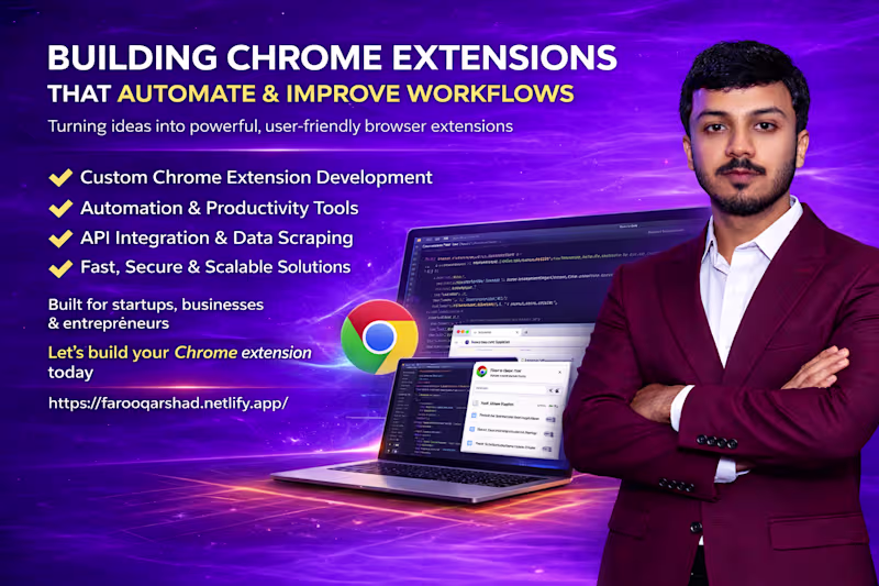 Cover image for I will create a custom chrome extension or update to manifest v3