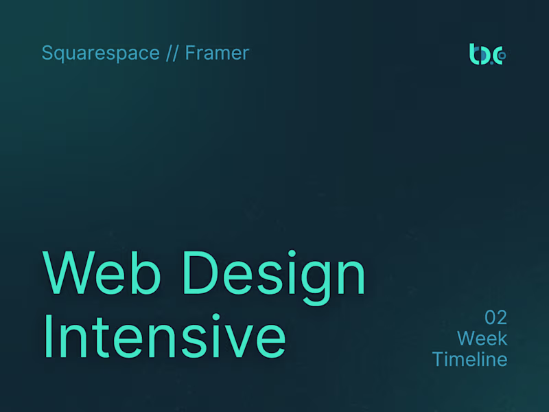 Cover image for 2 Week Website Intensive