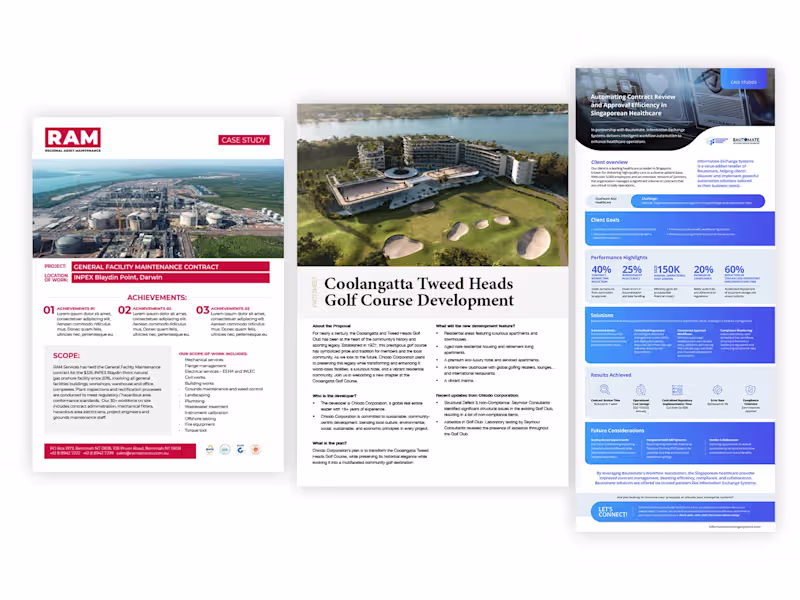 Cover image for Report, Case Study, or Proposal Design