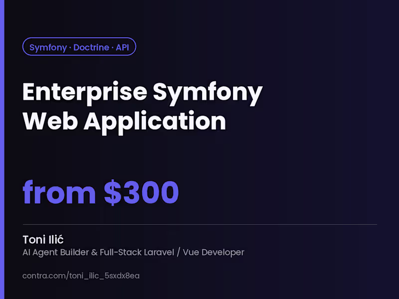 Cover image for Enterprise Symfony Web Application Development
