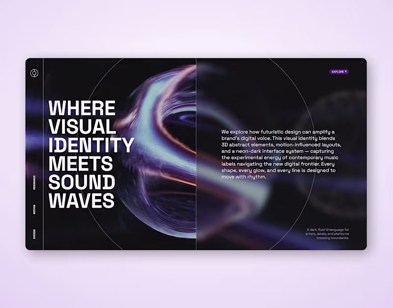 Cover image for Futuristic Presentation Slide – Abstract 3D