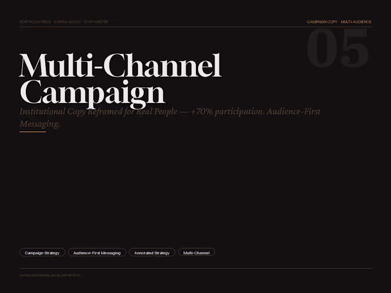 Cover image for Training Program Engagement Campaign (multi-audience