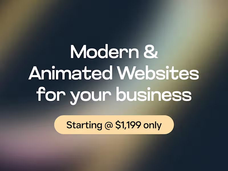 Cover image for I will create an aesthetic yet impactful website for you