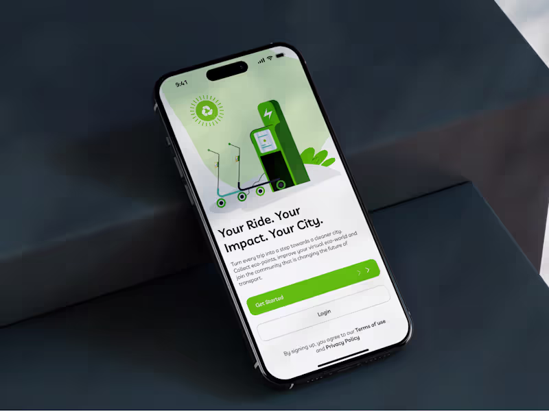Cover image for Sustainable e-transport sharing mobile app development