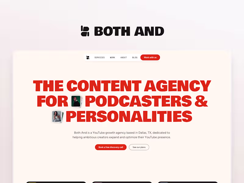 Cover image for Both And — Web Design & Development