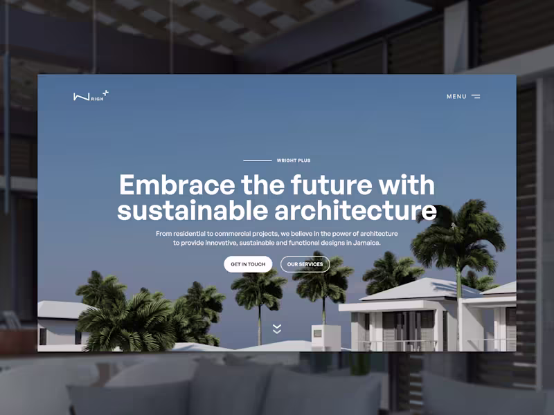 Cover image for Architecture Firm website for Wright Plus