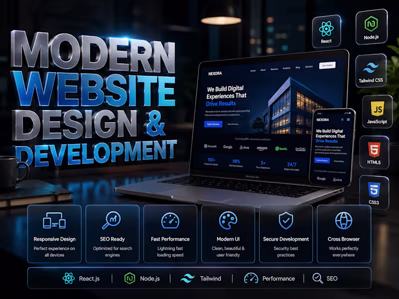 Cover image for Modern Business Website Design & Development