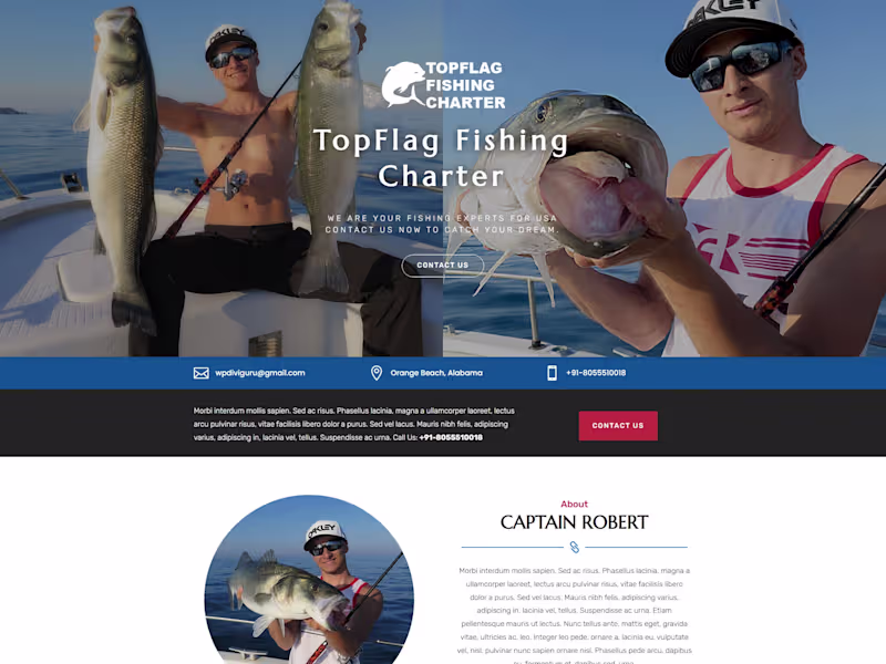 Cover image for Divi Fishing Website - Divi Mobile Responsive Website