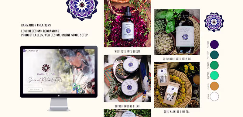 Cover image for Brand Redesign, Web Redesign, and label design