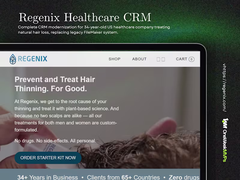 Cover image for Regenix - Healthcare System Modernization for Regenix