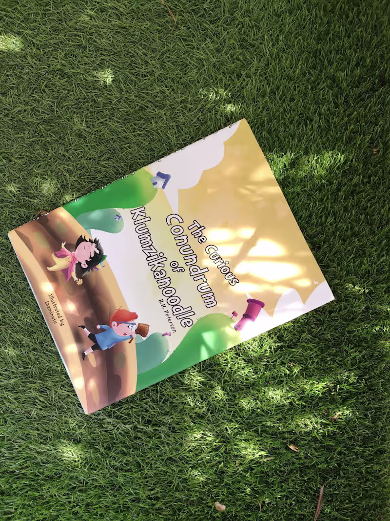Cover image for "The Curious Conundrum of Klumzikanoodle" Children Book.