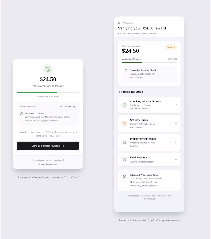 Cover image for Reduced Transaction Anxiety Through Humanized Payment States